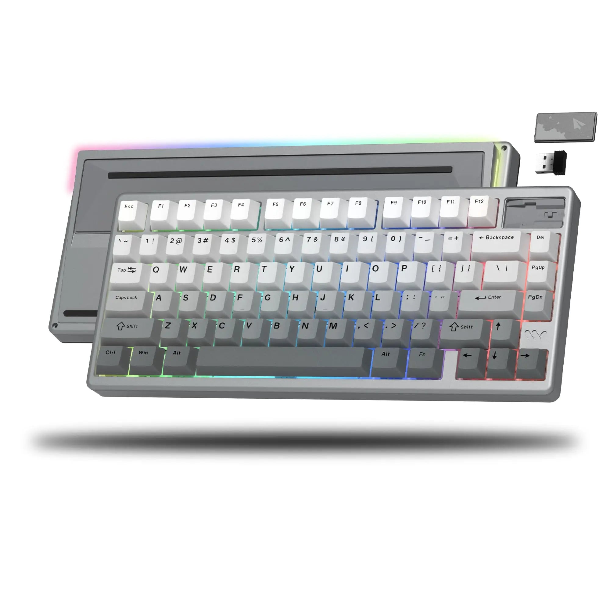 Womier SK71Pro Wireless Mechanical Keyboard QMK/VIA Programmable Tri-Mode Bluetooth/2.4G/USB-C Hot-Swappable RGB Gaming Keyboard