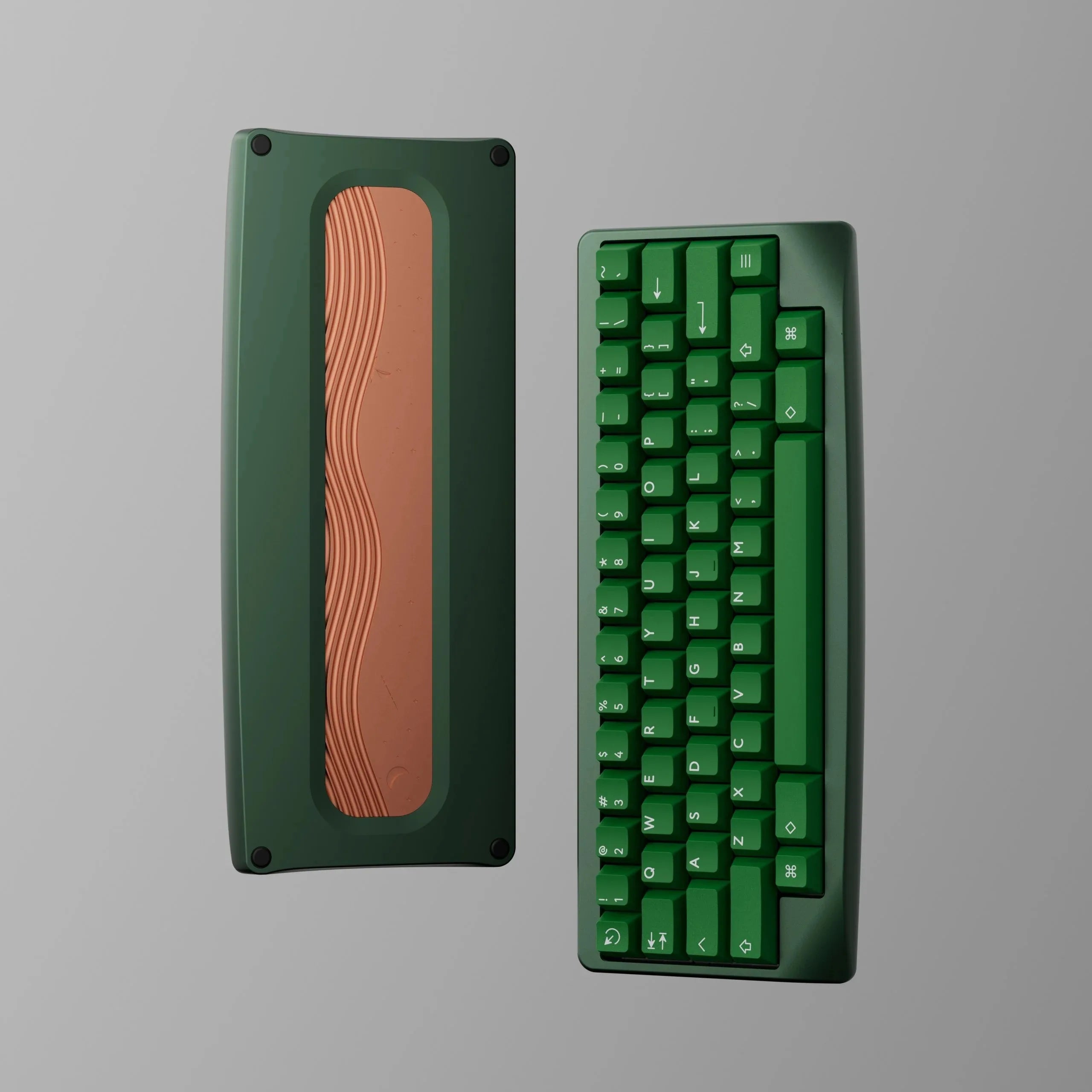 KBDfans Agar Keyboard kit EC version with silver alu plate without EC swiches